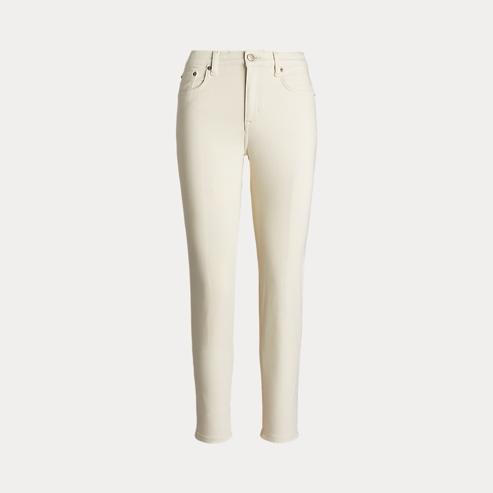 LAUREN RALPH LAUREN Vintage Beige Camel Denim Classic Straight Jeans Size 4